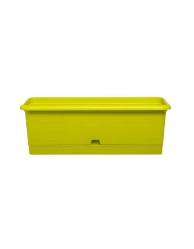 Caixa de ervas rústica 40cm verde limão